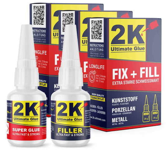 2K ultimate glue FIX + FILL (3er Set)
